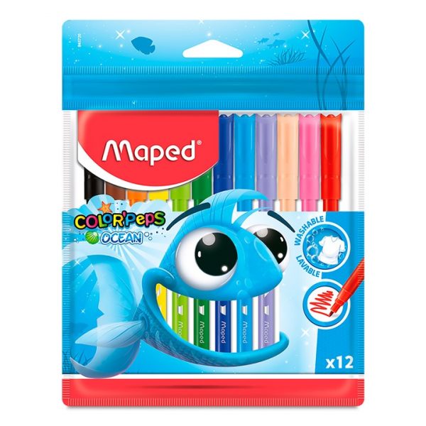Maped marcadores color peps ocean x12