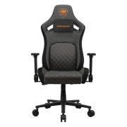 Silla gamer Cougar Defensor 3MDFFGRB0001 negra con tela premium y apoyabrazos 4D