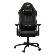 Silla gamer Cougar Explore Royal F negra con dorado, diseño ergonómico y elegante