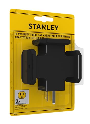 Stanley 30309 adaptador resistente con 3 salidas, 30309