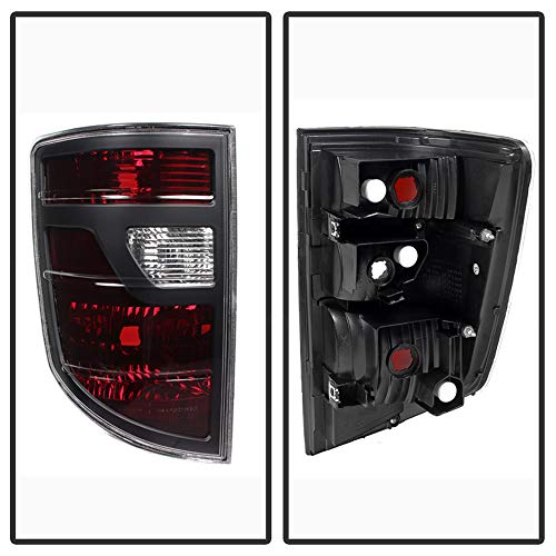 ACANII - Para Honda Ridgeline 2006-2008 luces traseras rojas oscuras luces de freno izquierda+derecha