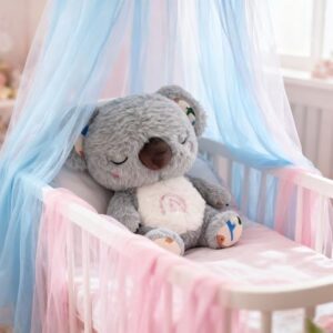 Animal de peluche calmante para adultos y niños con ansiedad, juguete de peluche portátil para aliviar la ansiedad, Koala, oso de ansiedad de animales que respiran, regalo de cumpleaños para estudiantes, regalo del día de San Valentín para niños