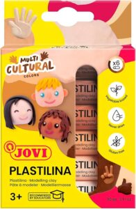 Plastilina Arcilla de modelado reutilizable Jovi 6 unidades