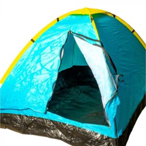Carpa doble camping celeste