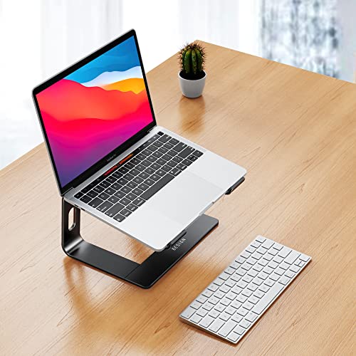BESIGN LS03 - Soporte elevador de aluminio para laptop, ergonómico y desmontable, elevador para computadora, compatible con MacBook Air Pro, Dell, HP, Lenovo y otras laptops de 10 a 15.6 pulgadas