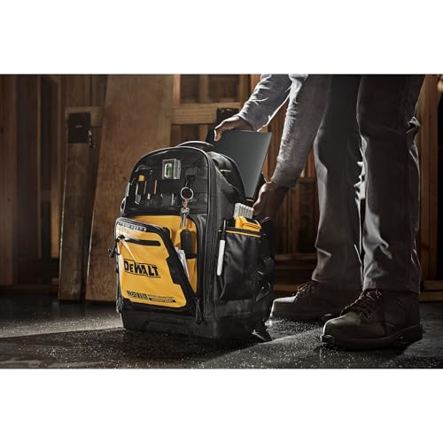 Mochila de herramientas DEWALT, almacenamiento y organización de herramientas, duradera y resistente al agua (DWST560102)