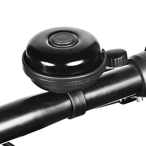 Accmor - Campana de bicicleta clásica, campana de bicicleta de aluminio, sonido fuerte, nítido y claro, campana de bicicleta para adultos y niños