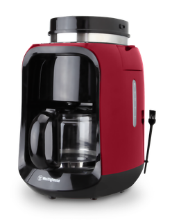 Westinghouse cafetera con moledor café 2 en 1 roja - WKCM256
