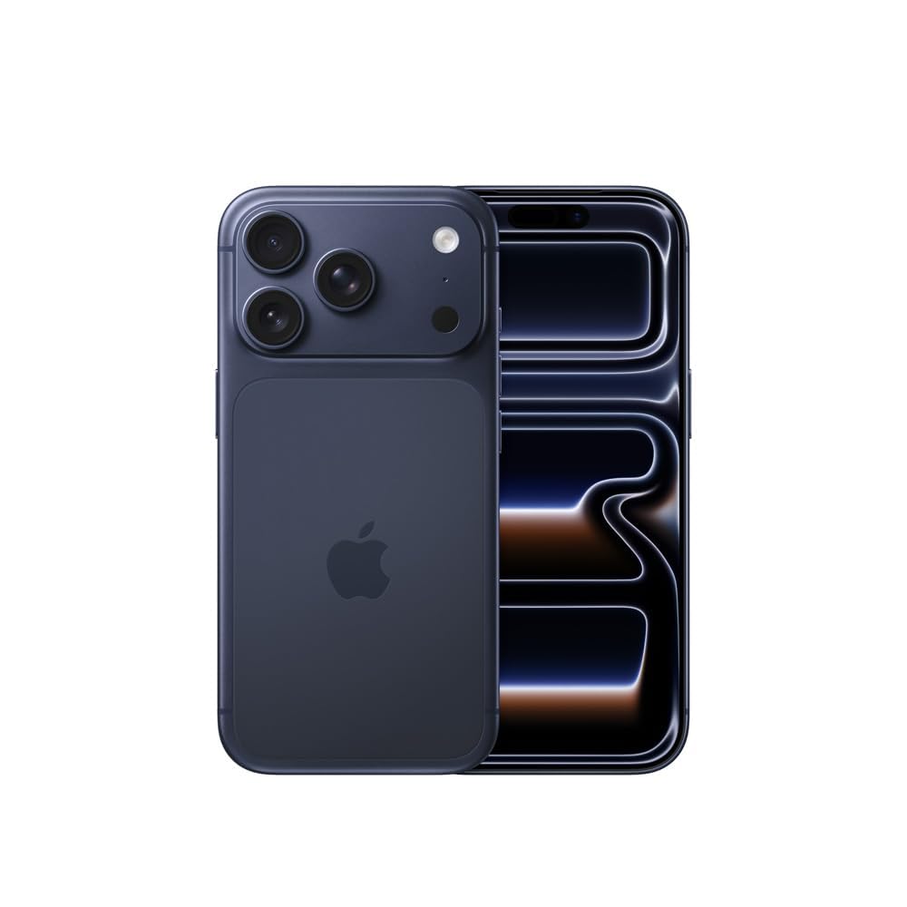 Apple iPhone 17 Pro, versión estadounidense, 256 GB, eSIM, azul oscuro, desbloqueado (renovado)