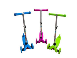 Scooter 3 Ruedas Máx 70 Kg RosadoAzulVerde 3a+ TY