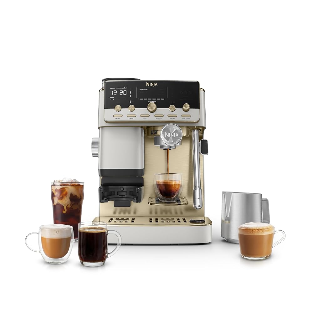 Ninja Luxe Café Mini Plus con AutoFroth, hueso exclusivo de Amazon y champán