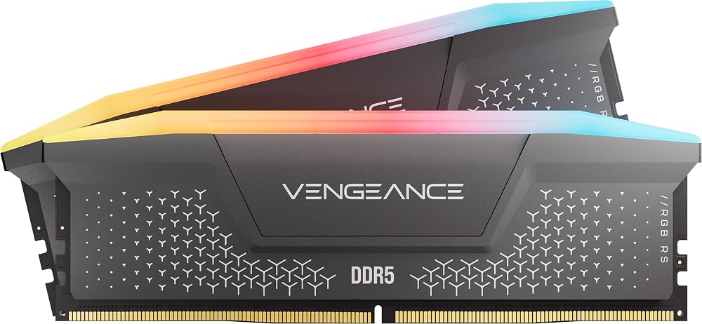 Corsair Vengeance RGB RS DDR5 32GB (2 x 16GB) Up to 5200MHz AMD Intel RAM